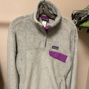 Gray Patagonia Quarter Zip Pull Over